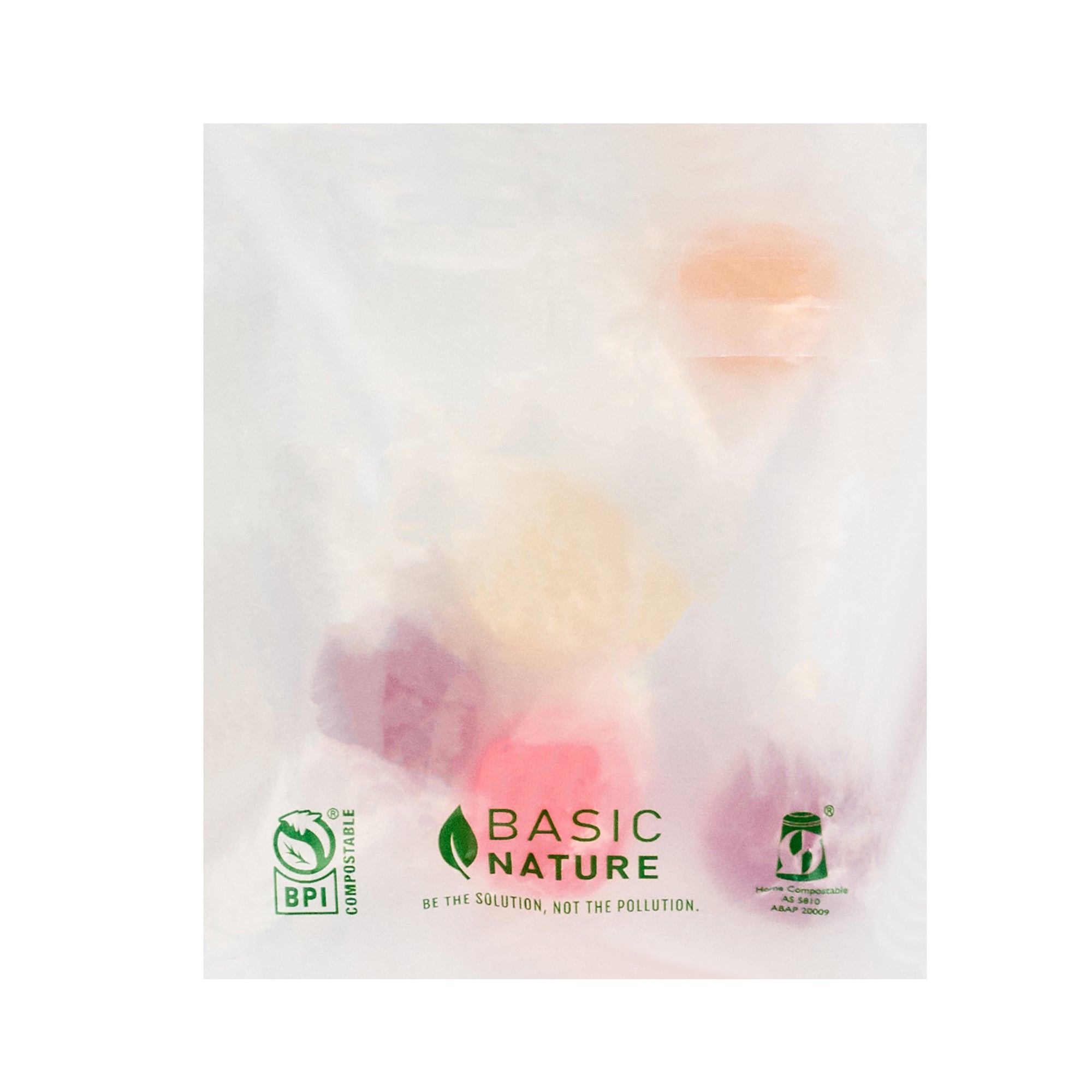 Basic Nature Translucent PLA Plastic / PBAT Lip and Tape Bag - Self-Sealing, Compostable - 4 3/4" x 4" - 100 count box