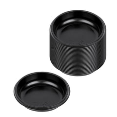 Bento Tek 2 oz Round Black Plastic Sauce Dish - 3