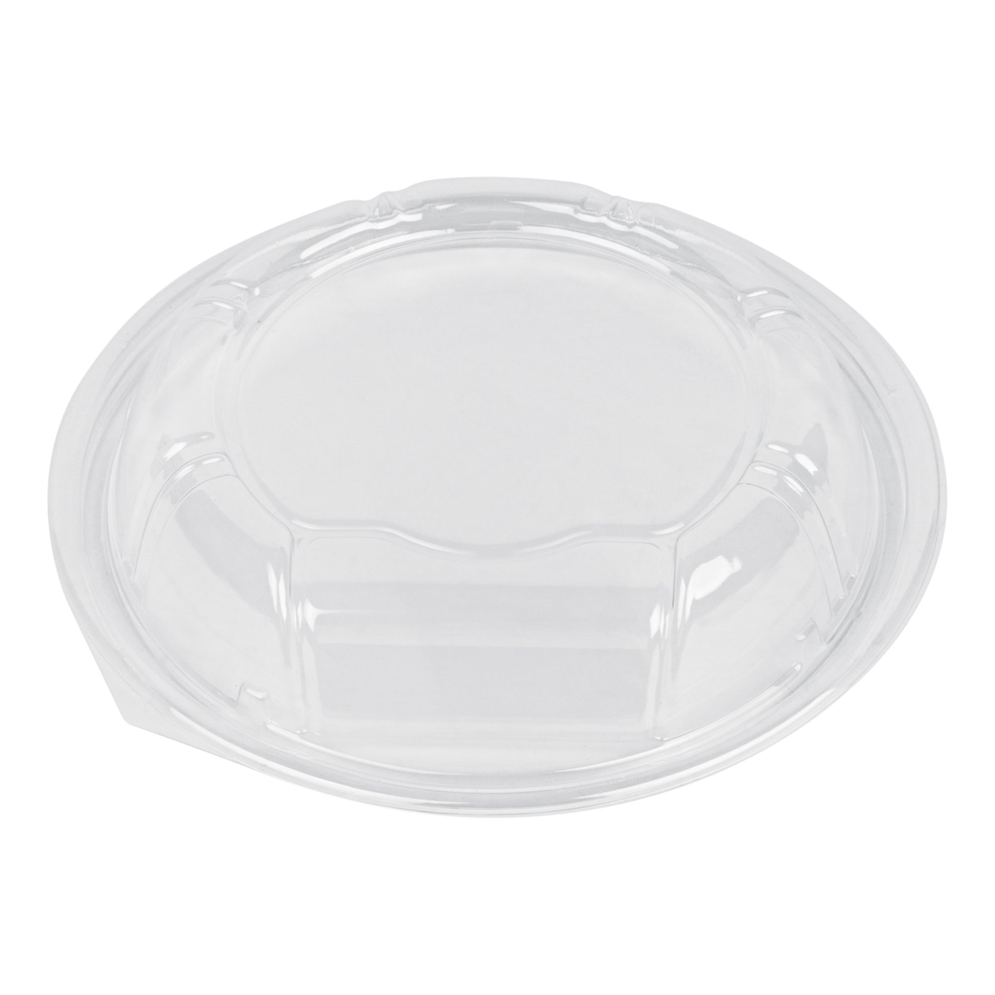 Bento Tek Round Clear Plastic Lid - Fits 10 oz Asian Style Bowl - 6 3/4'' x 6 3/4'' x 1 1/4'' - 400 count box