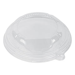 Bento Tek Round Clear Plastic Lid - Fits 14 oz Asian Style Bowl - 7 1/4'' x 7 1/4'' x 1 3/4'' - 100 count box