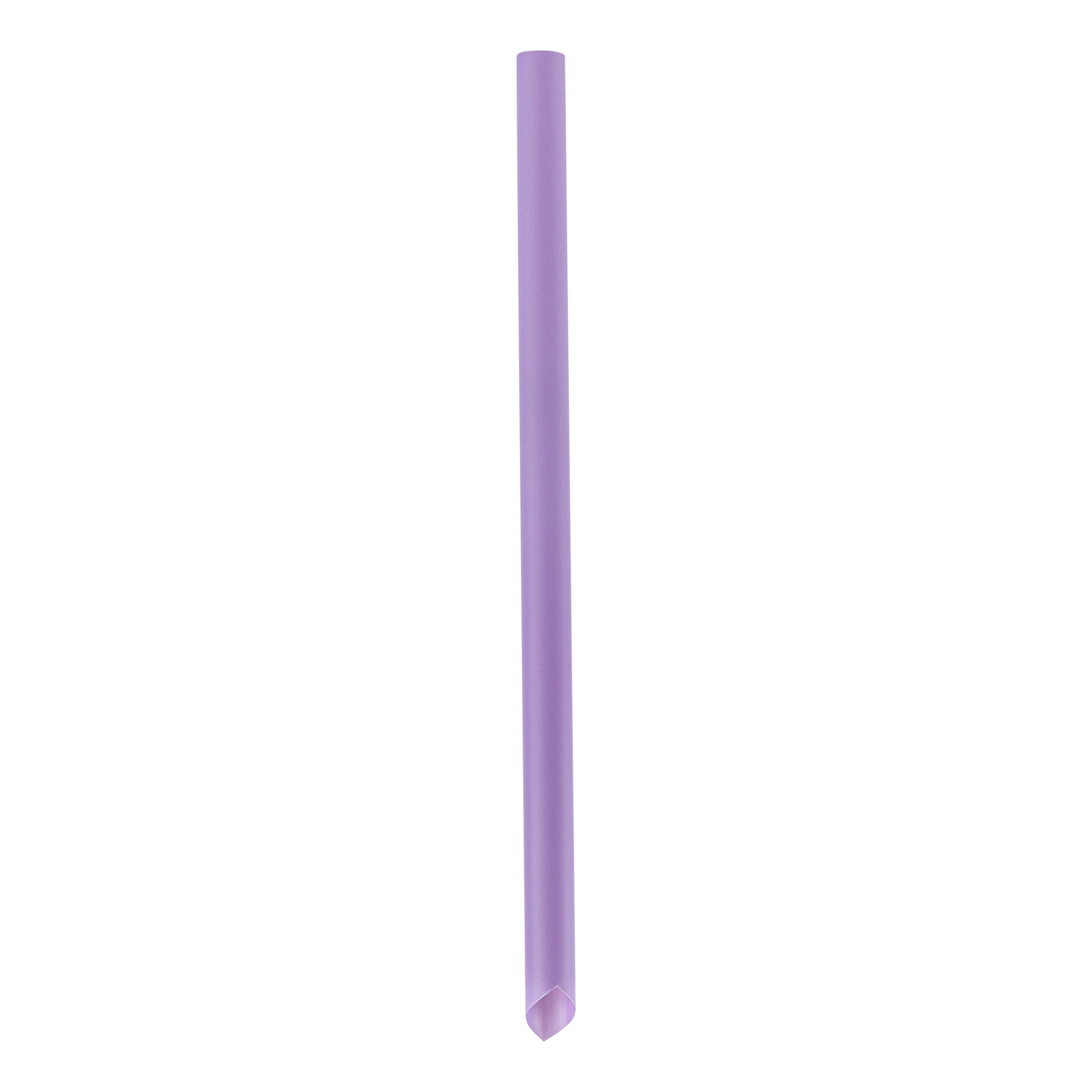 Basic Nature Purple PLA Plastic Extra Wide Boba Straw - Unwrapped, Compostable, Pointed - 9" - 1000 count box