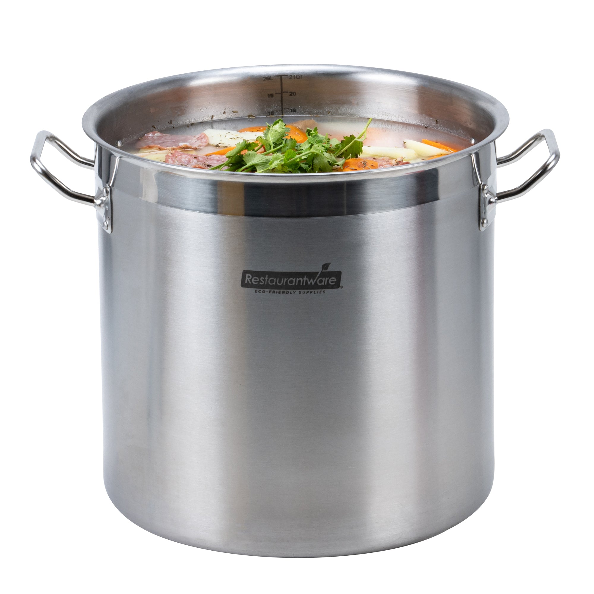 Met Lux 21 qt Stainless Steel Stock Pot - Induction Ready - 1 count box