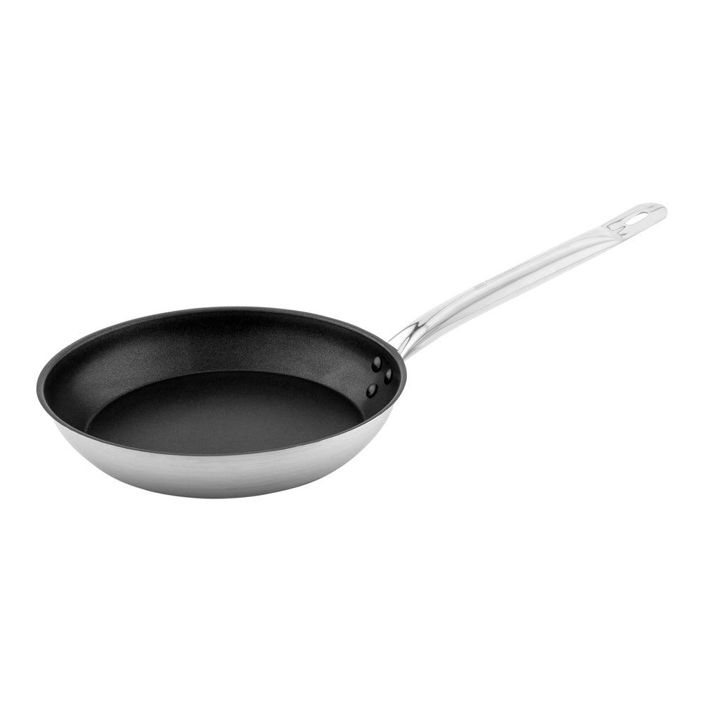 Met Lux Round Stainless Steel 10" Fry Pan - Non-Stick, Induction Ready - 1 count box