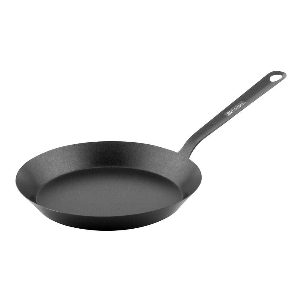 Met Lux Round Black Carbon Steel 10" Fry Pan - Non-Stick - 1 count box