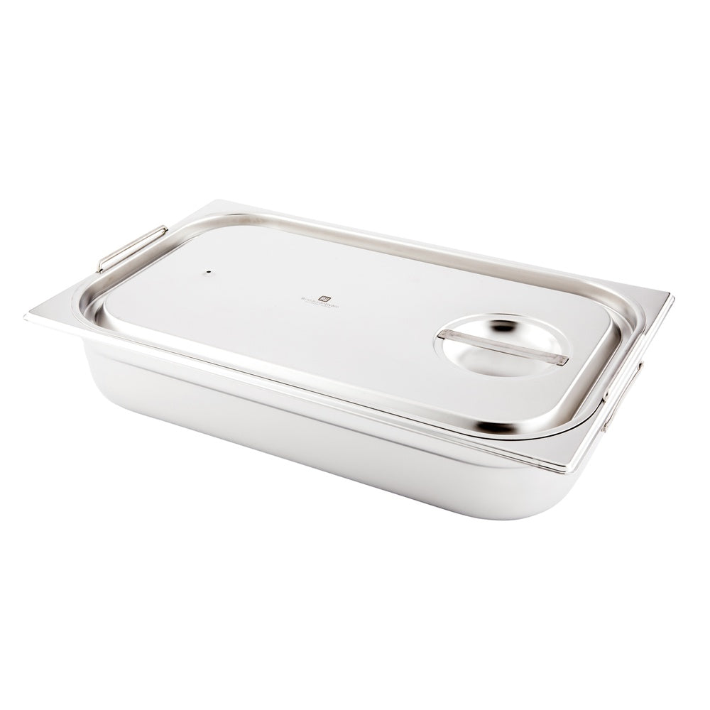 Met Lux Rectangle Stainless Steel Lid - Fits Full Size Steam Table Pan - 1 count box