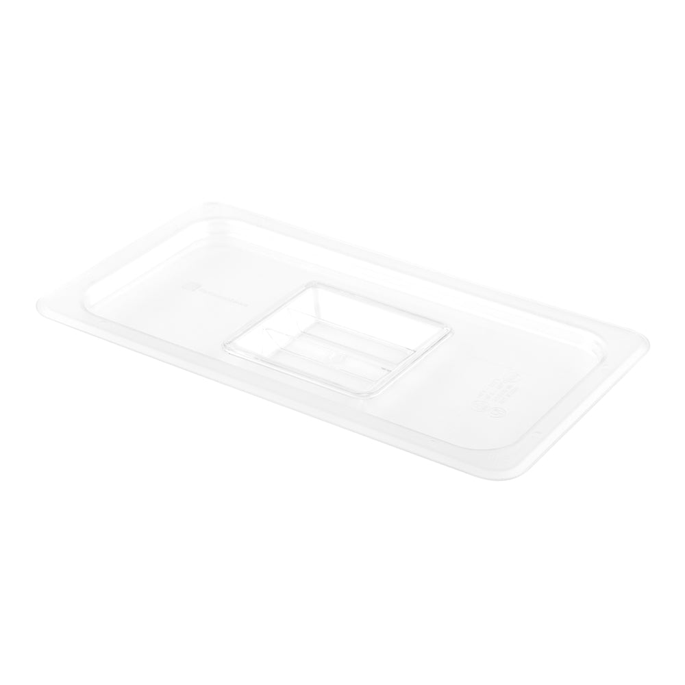 Met Lux Rectangle Clear Plastic Lid - Fits 1/3 Cold Food Storage Container - 10 count box