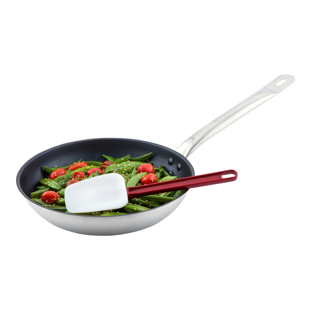 Met Lux Red High Temperature Rubber Spatula - Spoon-Shaped - 10" - 1 count box