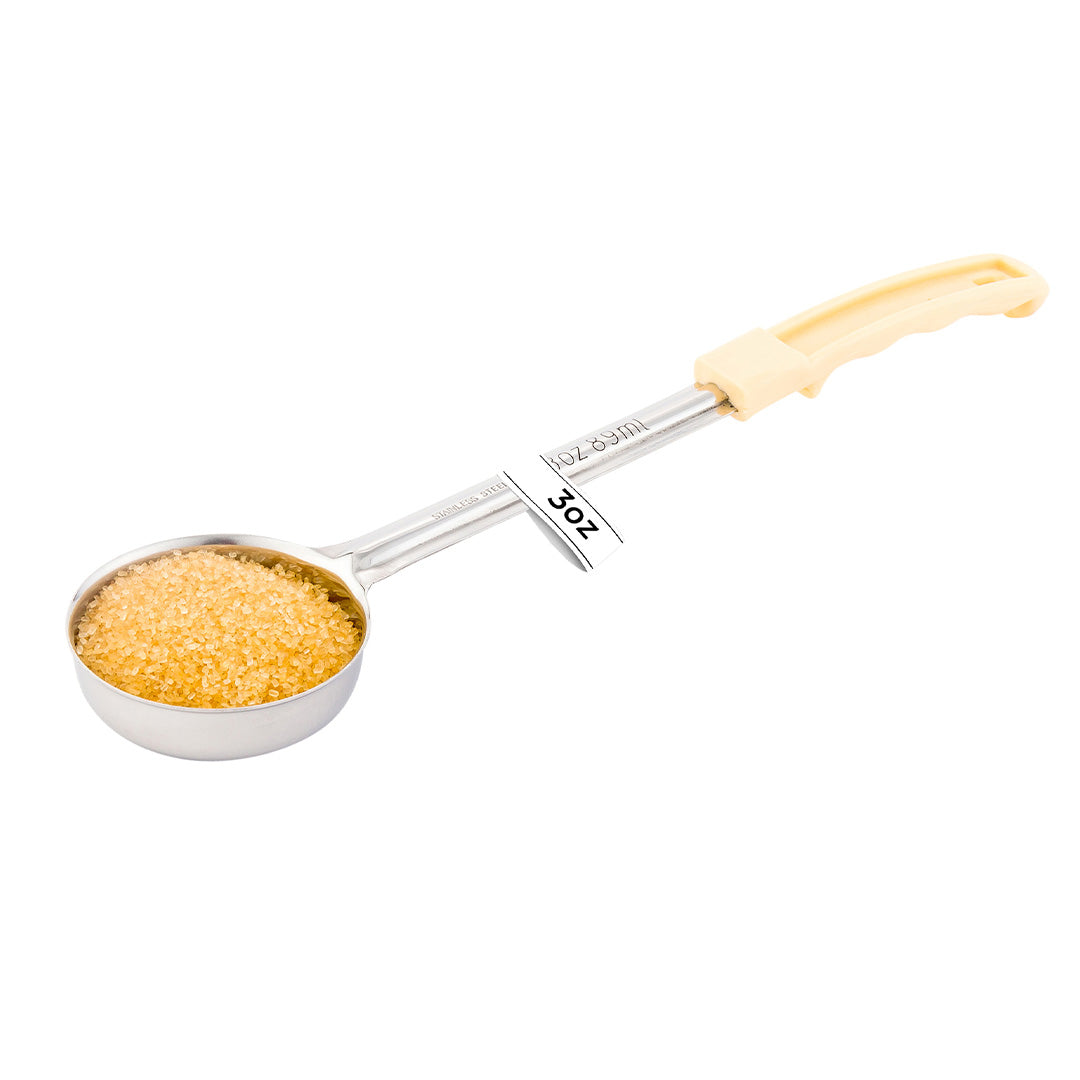 Met Lux 3 oz Stainless Steel Spoodle - Solid, with Ivory Handle - 1 count box