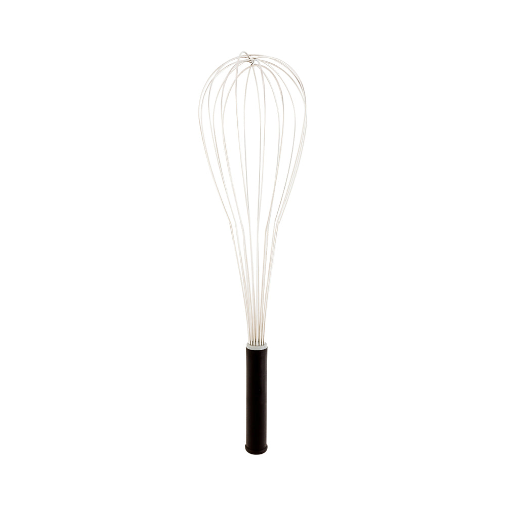 Met Lux Stainless Steel Piano Whisk - with Plastic Comfort Handle - 18" - 1 count box