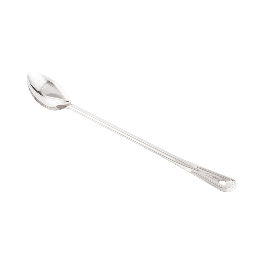 Met Lux Silver Stainless Steel Professional Serving Spoon - Solid - 18" - 1 count box