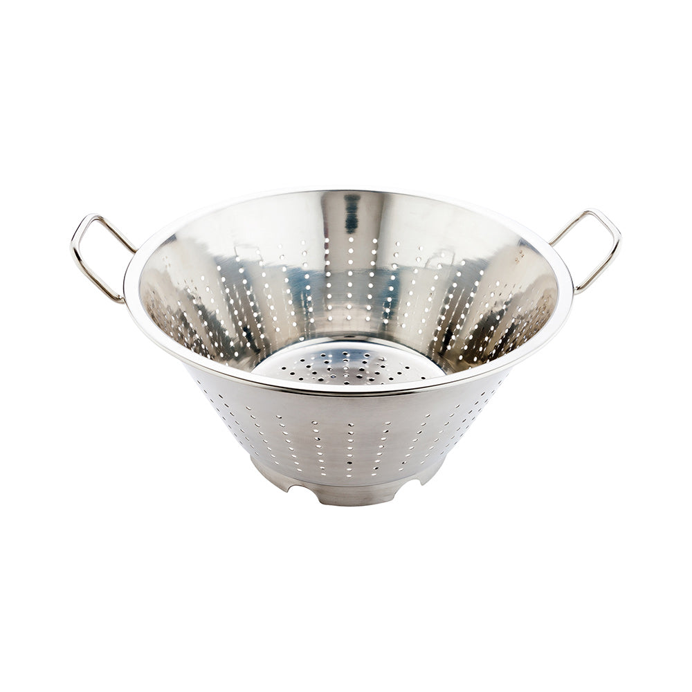 Met Lux Stainless Steel Colander - European Style - 17" x 14" x 8 1/2" - 1 count box