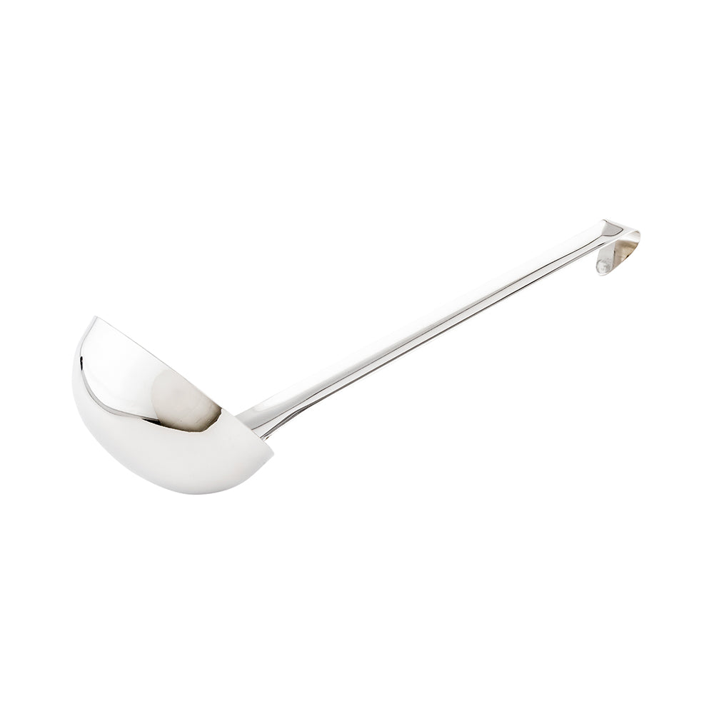 Met Lux 12 oz Stainless Steel Heavy-Duty Serving Ladle - One-Piece - 1 count box