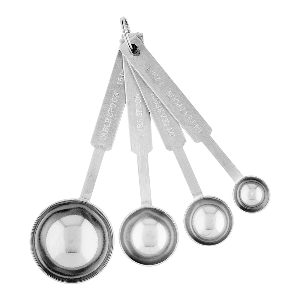 Met Lux Stainless Steel Measuring Spoon Set - 4-Piece - 1 count box