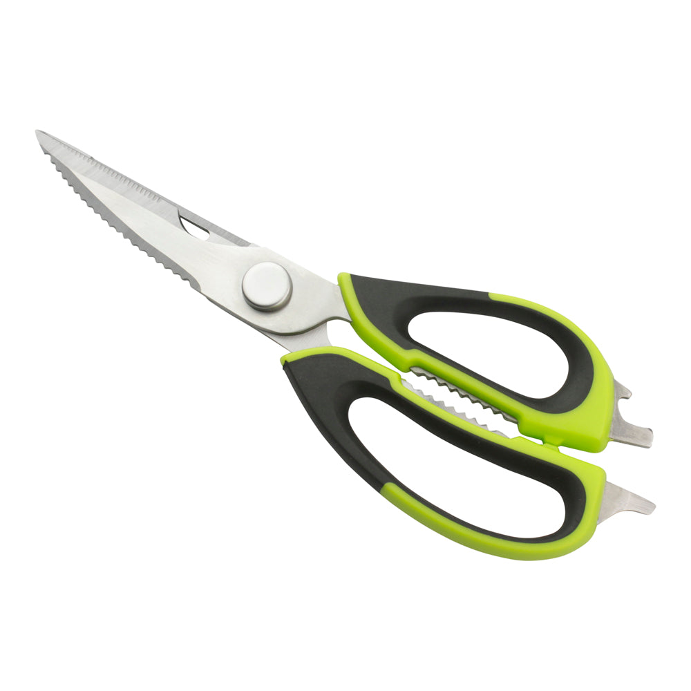 Met Lux Stainless Steel 7-in-1 Kitchen Shears - Commercial Grade, Comfort Grip - 9 1/2" - 1 count box