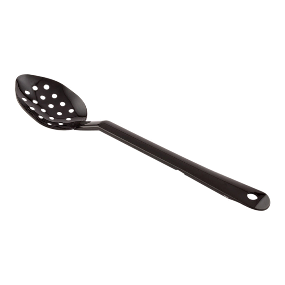 Black Plastic Catering Spoon  - Perforated - 13" - 1 count box