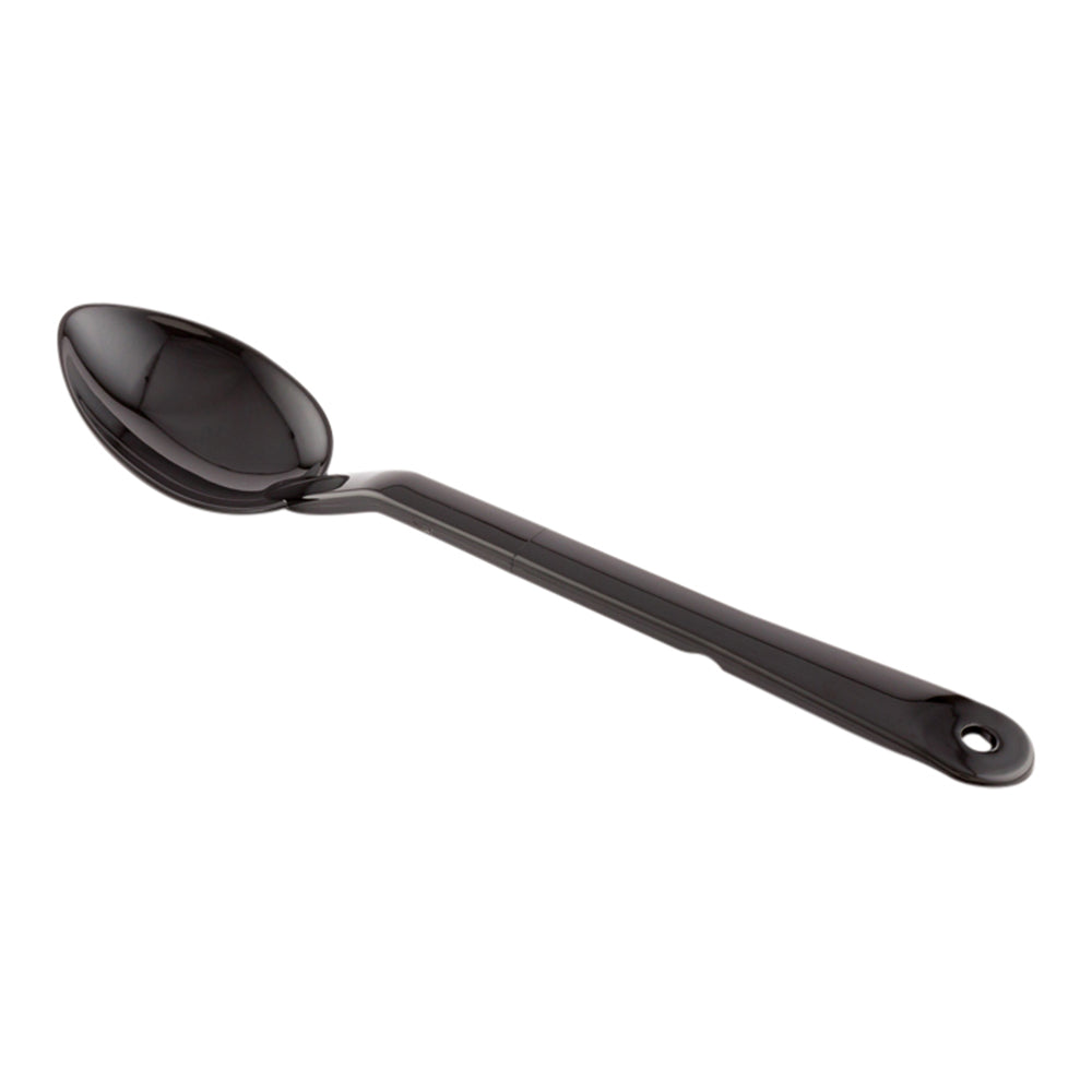 2 oz Black Plastic Catering Spoon  - Solid - 13" - 1 count box