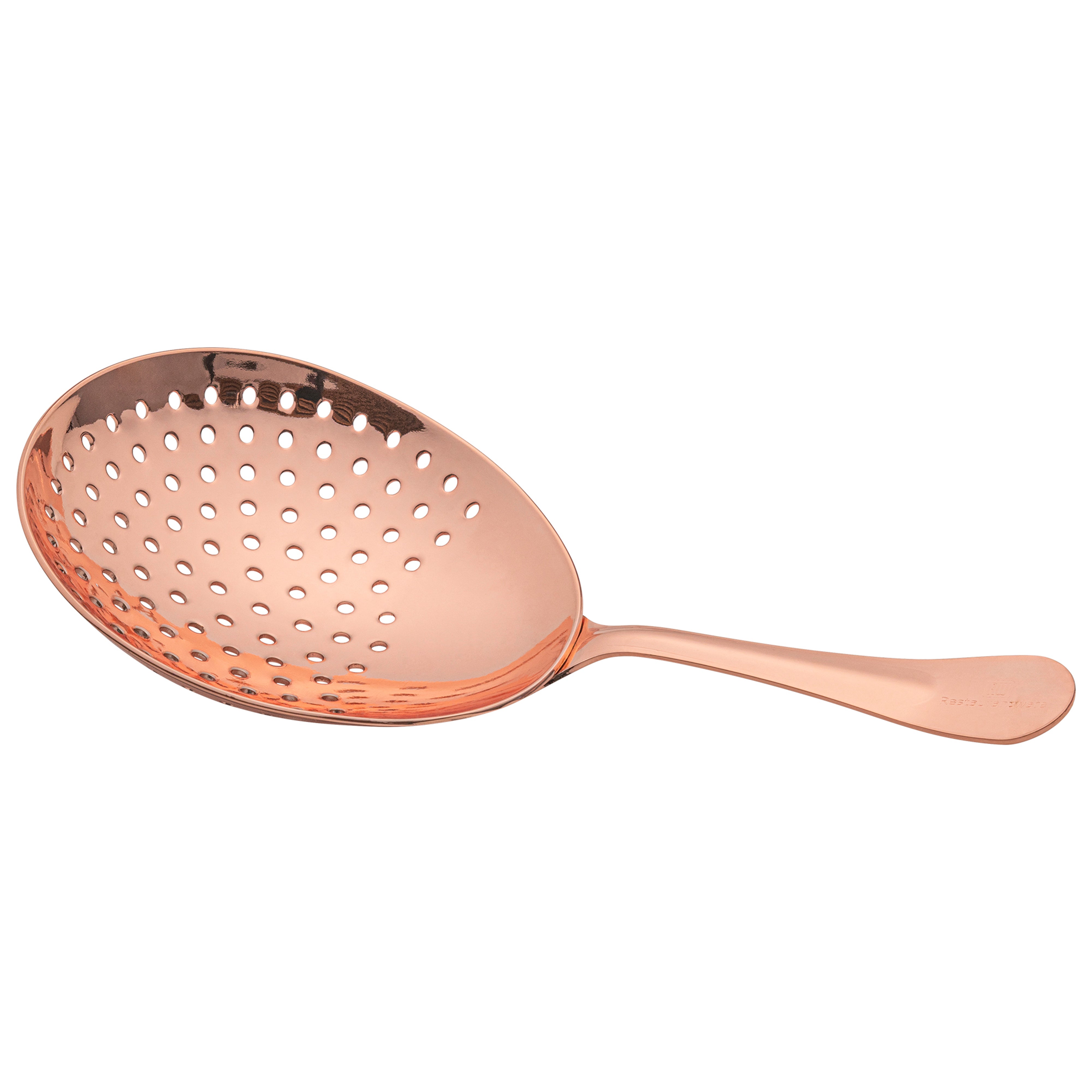 Bar Lux Copper-Plated Stainless Steel Julep Strainer - 6 1/2" - 1 count box