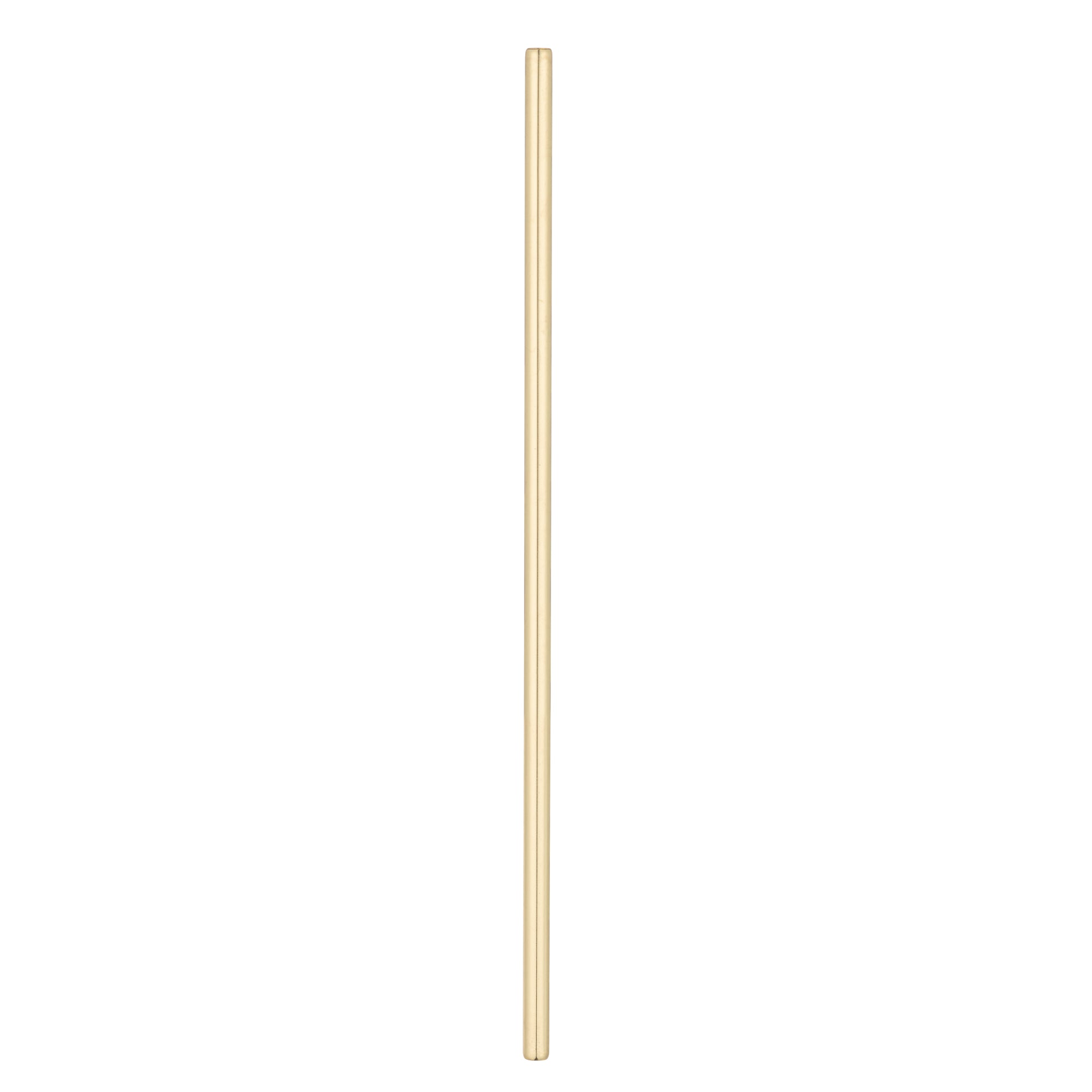 Bar Lux Gold-Plated Stainless Steel Straw - 7 1/2" - 2 count box