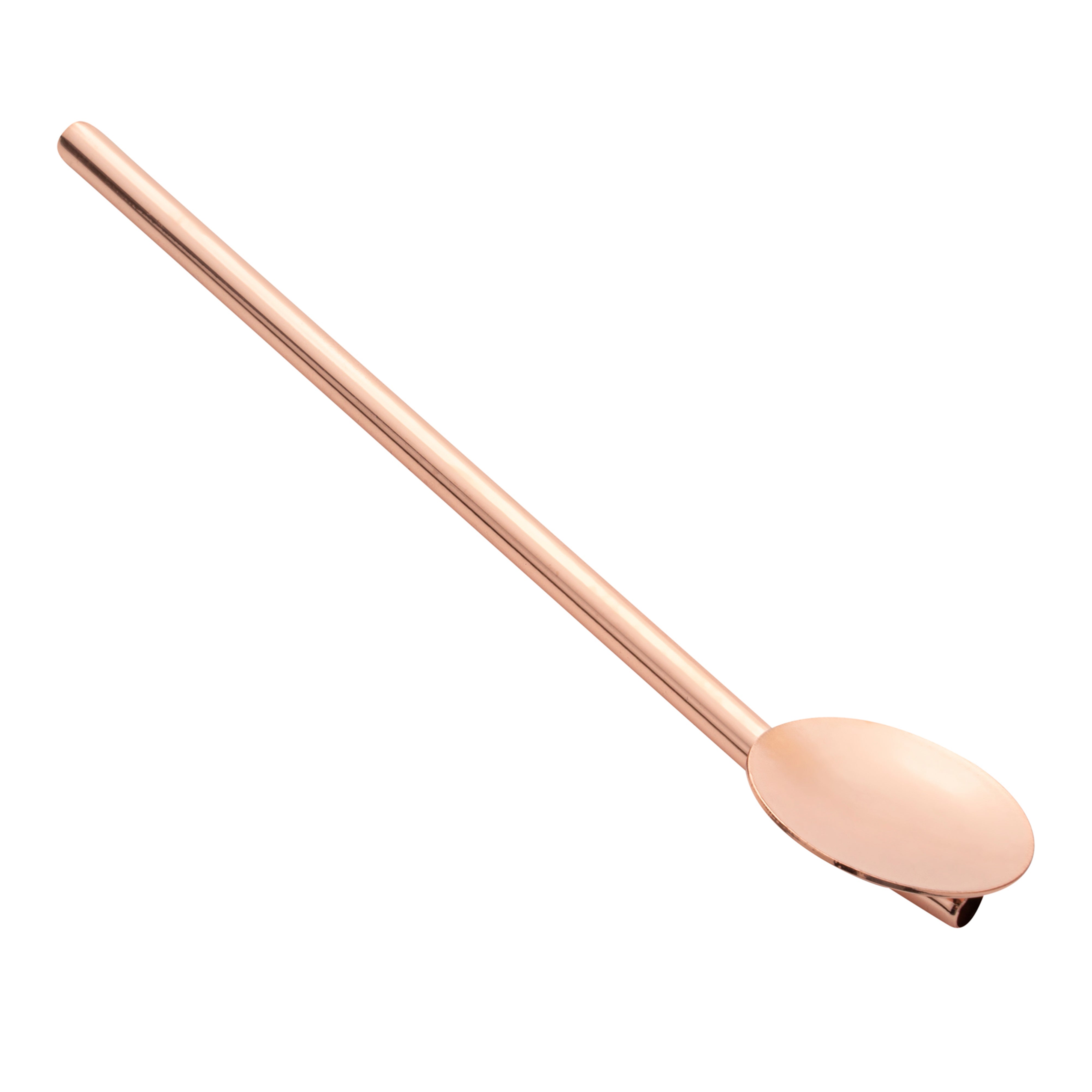 Bar Lux Copper-Plated Stainless Steel Julep Spoon Straw - 5" - 2 count box