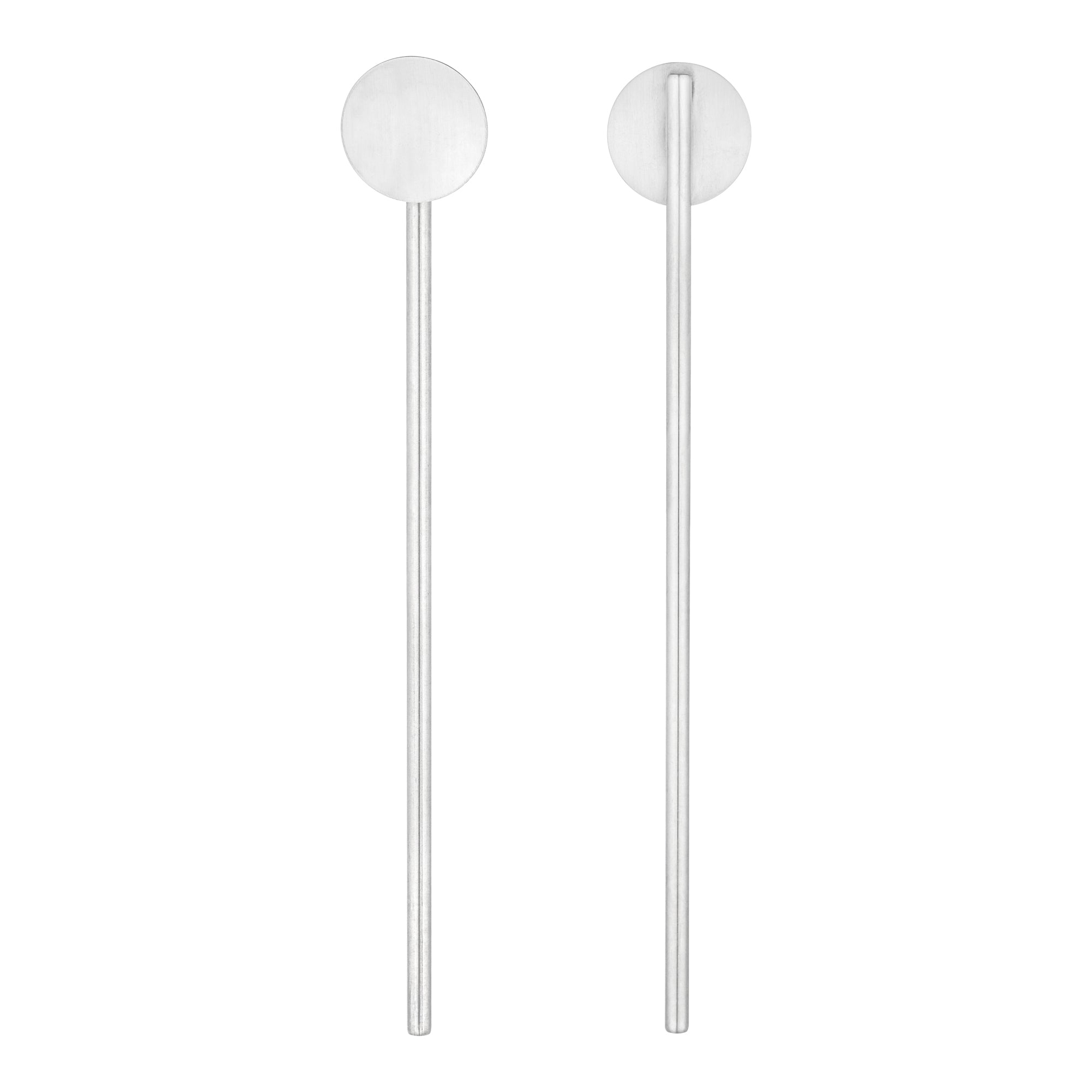 Bar Lux Stainless Steel Julep Spoon Straw - 7 1/2" - 2 count box