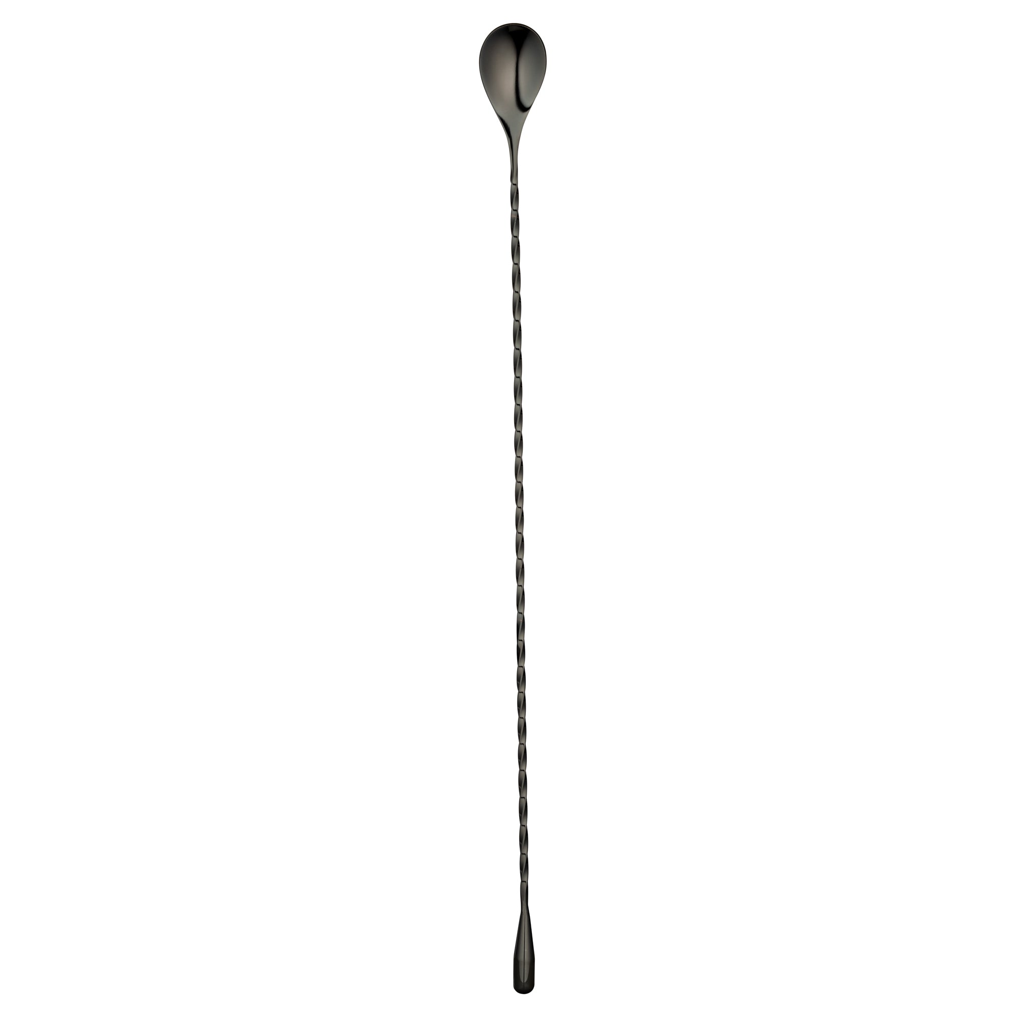 Bar Lux Black-Plated Stainless Steel Belicoso Barspoon - 16" - 1 count box