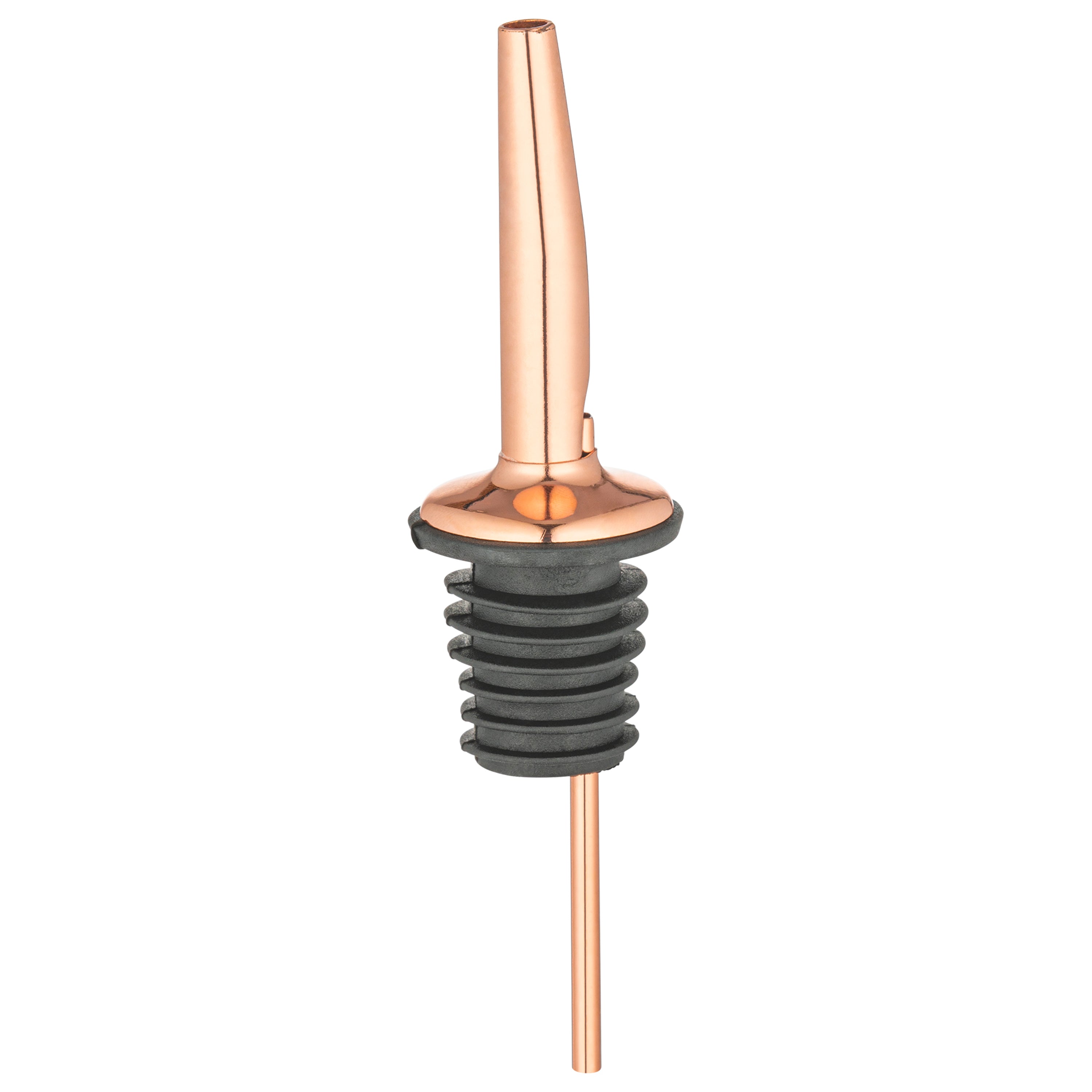 Bar Lux Copper-Plated Stainless Steel Speed Pourer - 4 1/4" x 1 1/4" x 1 1/4" - 4 count box