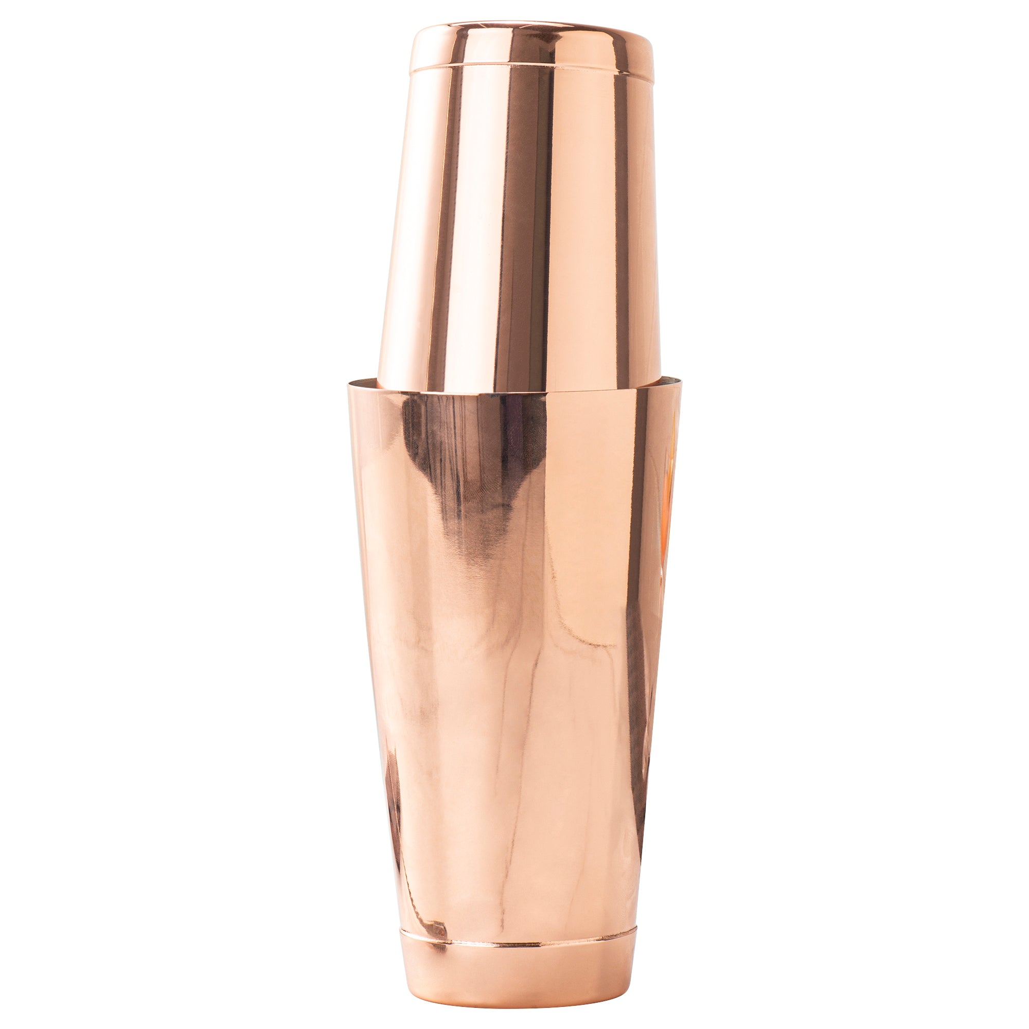 Bar Lux 16 oz Copper-Plated Stainless Steel Boston Shaker - Weighted - 3 1/4" x 3 1/4" x 4" - 1 count box