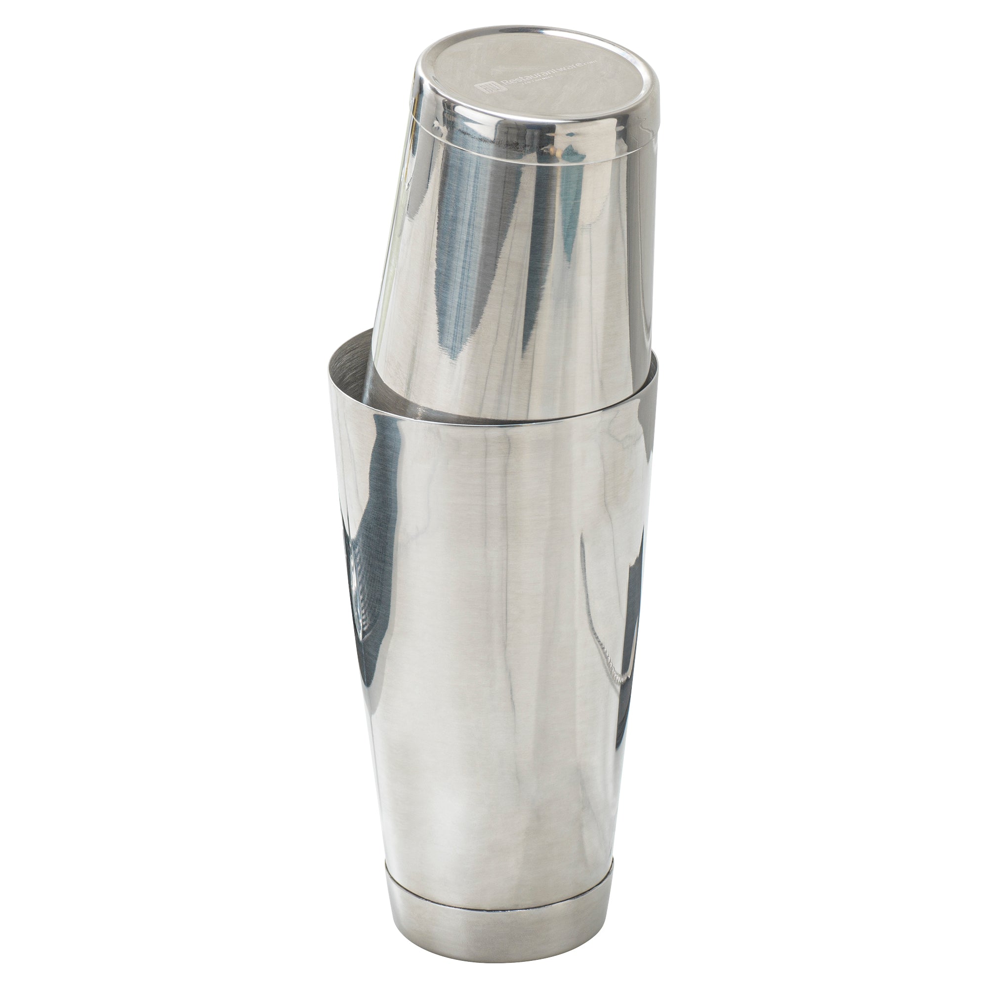 Bar Lux 16 oz Stainless Steel Boston Shaker - Weighted, Mirrored Finish - 3 1/4" x 3 1/4" x 4" - 1 count box