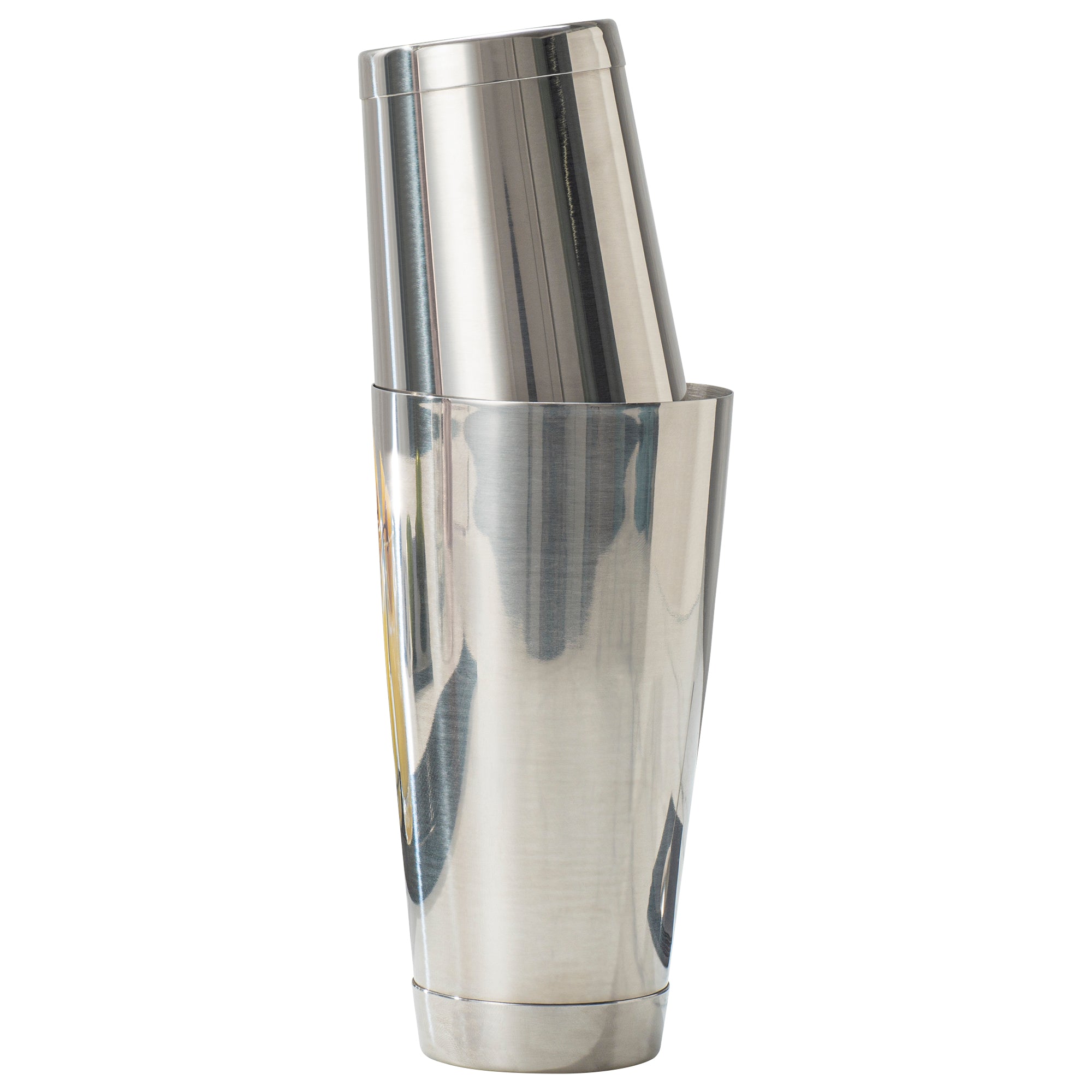 Bar Lux 24 oz Stainless Steel Boston Shaker - Weighted, Mirrored Finish - 3 1/2" x 3 1/2" x 6 1/2" - 1 count box