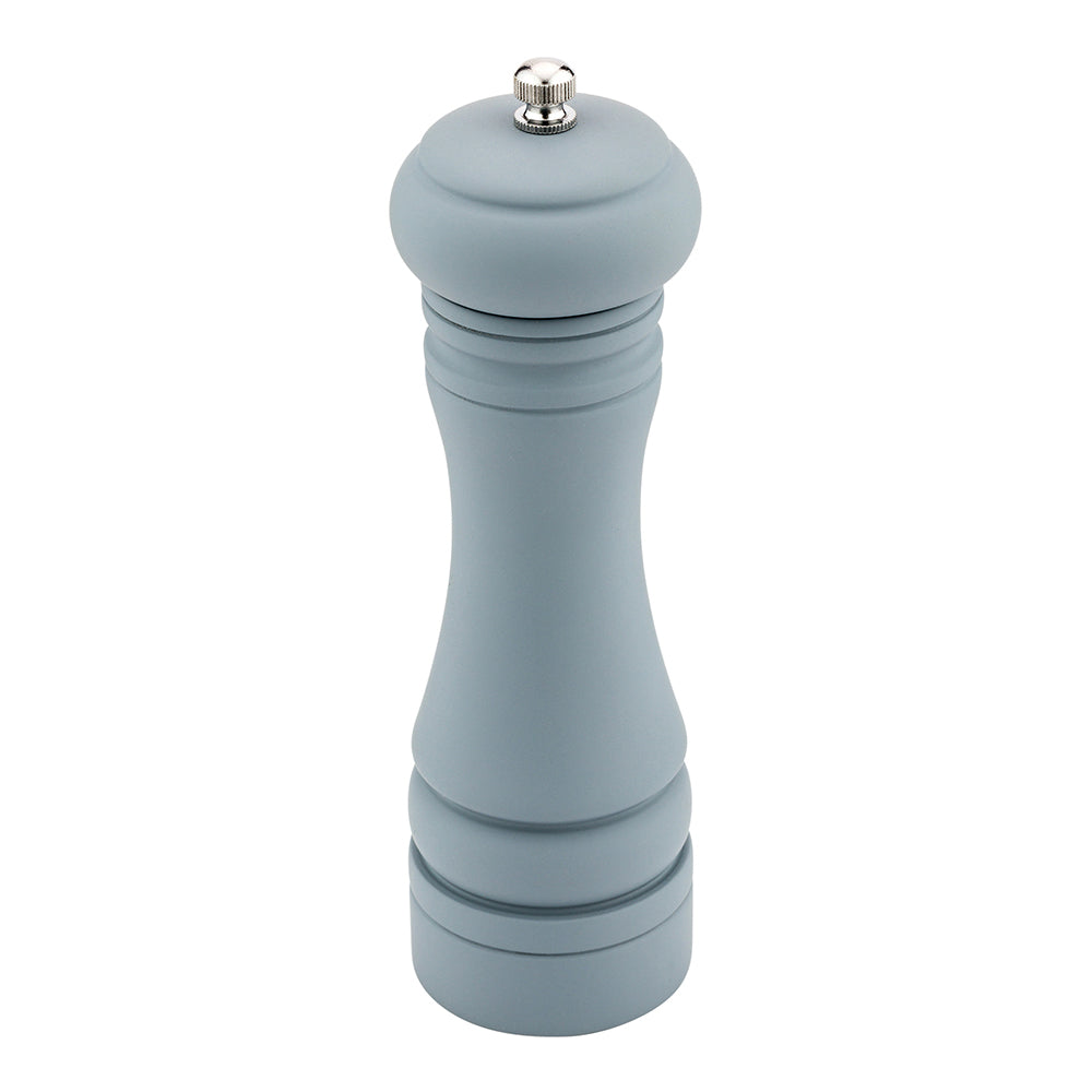 Classic French Gray Wood Pepper Mill - Soft Touch - 2 1/4" x 2 1/4" x 7 1/2" - 1 count box