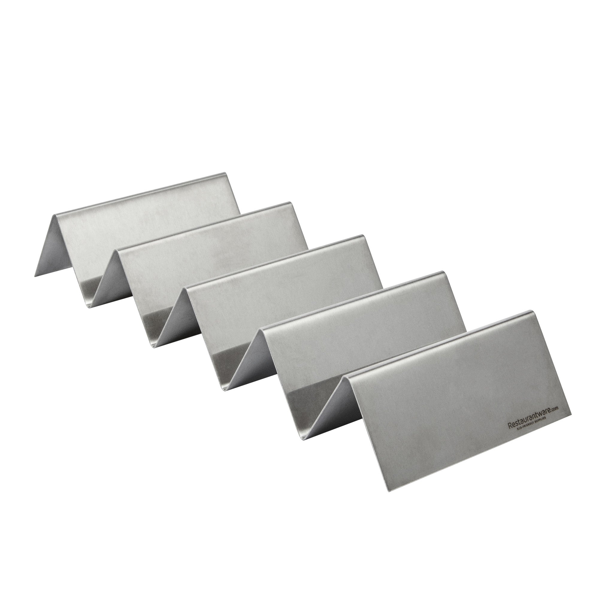 Stainless Steel Quadruple Taco Holder - 10 3/4" x 4" x 1 1/2" - 1 count box