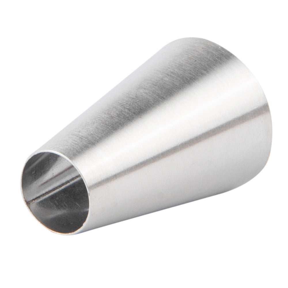 Pastry Tek Stainless Steel #1A Round Piping Tip - 1" x 1" x 1 1/2" - 1 count box