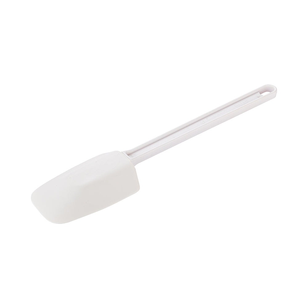 Met Lux White Rubber Spatula - Spoon-Shaped - 10" - 1 count box