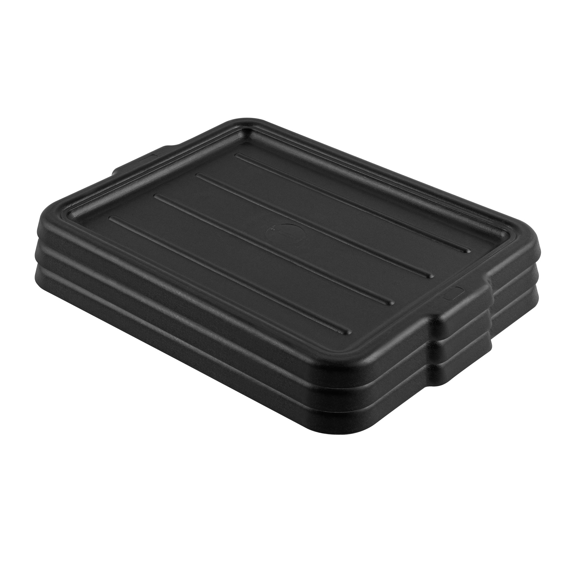 RW Clean Black Plastic Snap-On Lid - Fits Easy Grip Bus Tub - 23 1/4" x 17" x 1" - 1 count box