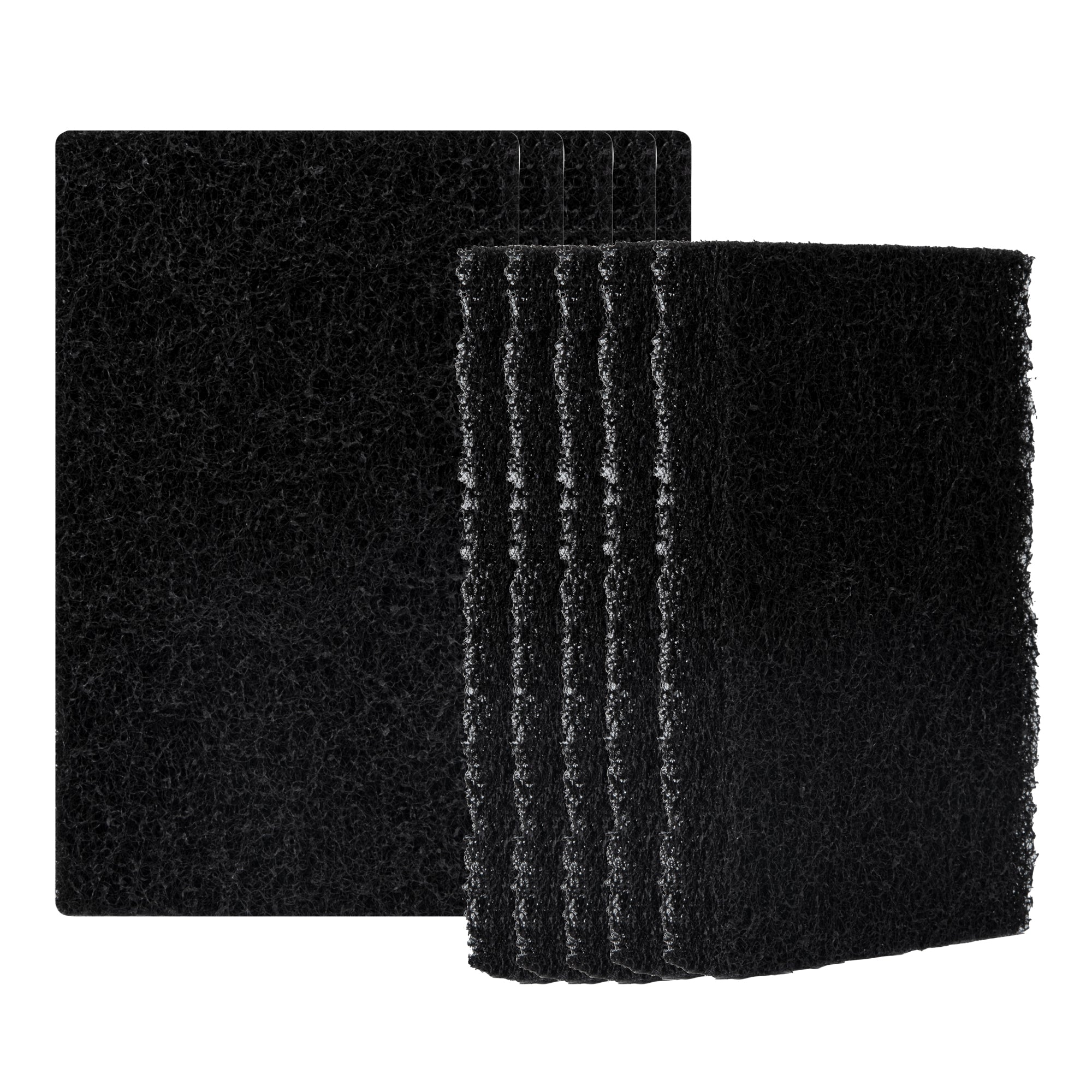 RW Clean Black Heavy-Duty Scouring Pad - Multi-Purpose - 6" x 3 1/2" x 1" - 10 count box