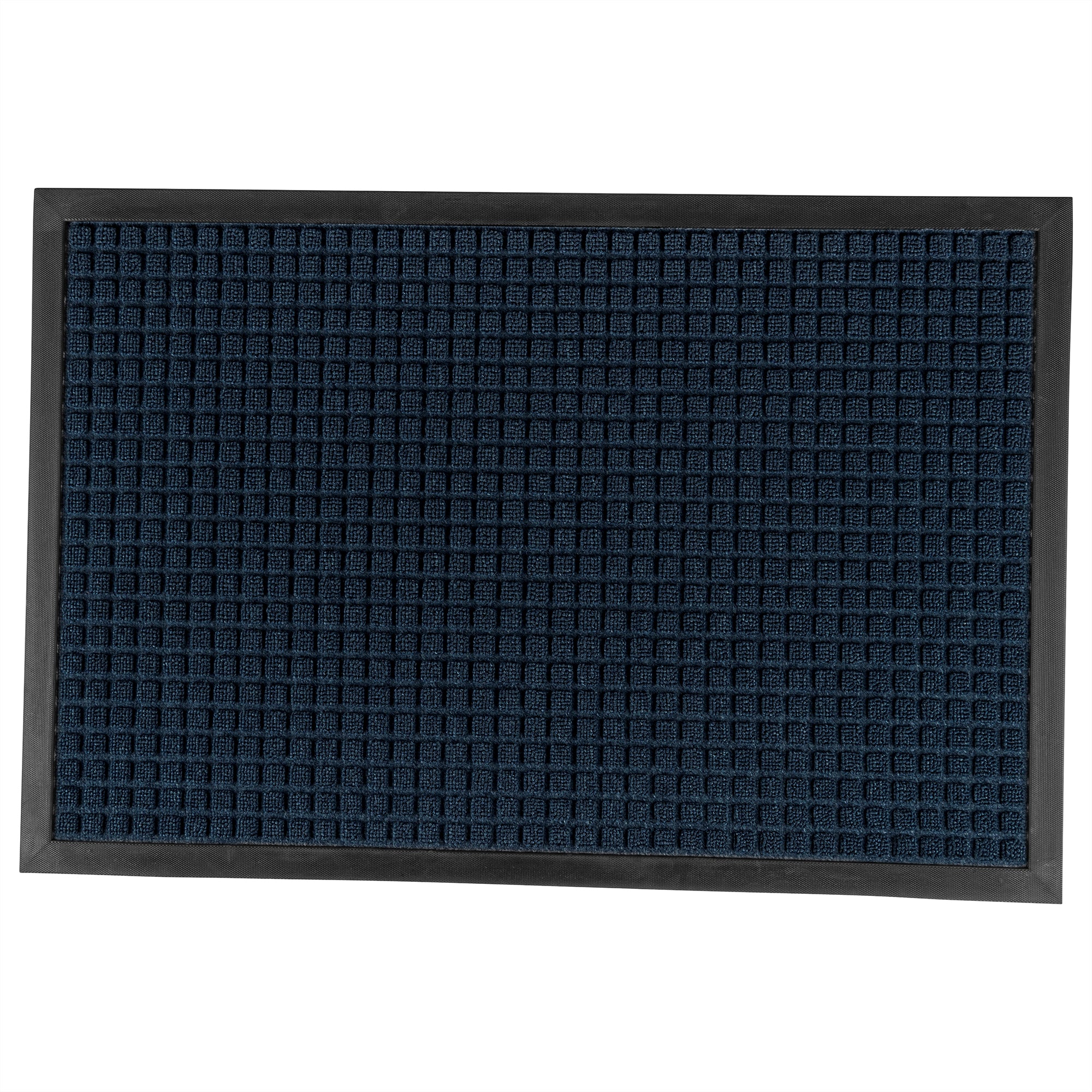 Comfy Feet Blue Heavy-Duty Carpet Floor Mat - Waffle - 36" x 24" - 1 count box