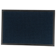 Comfy Feet Blue Heavy-Duty Carpet Floor Mat - Waffle - 36