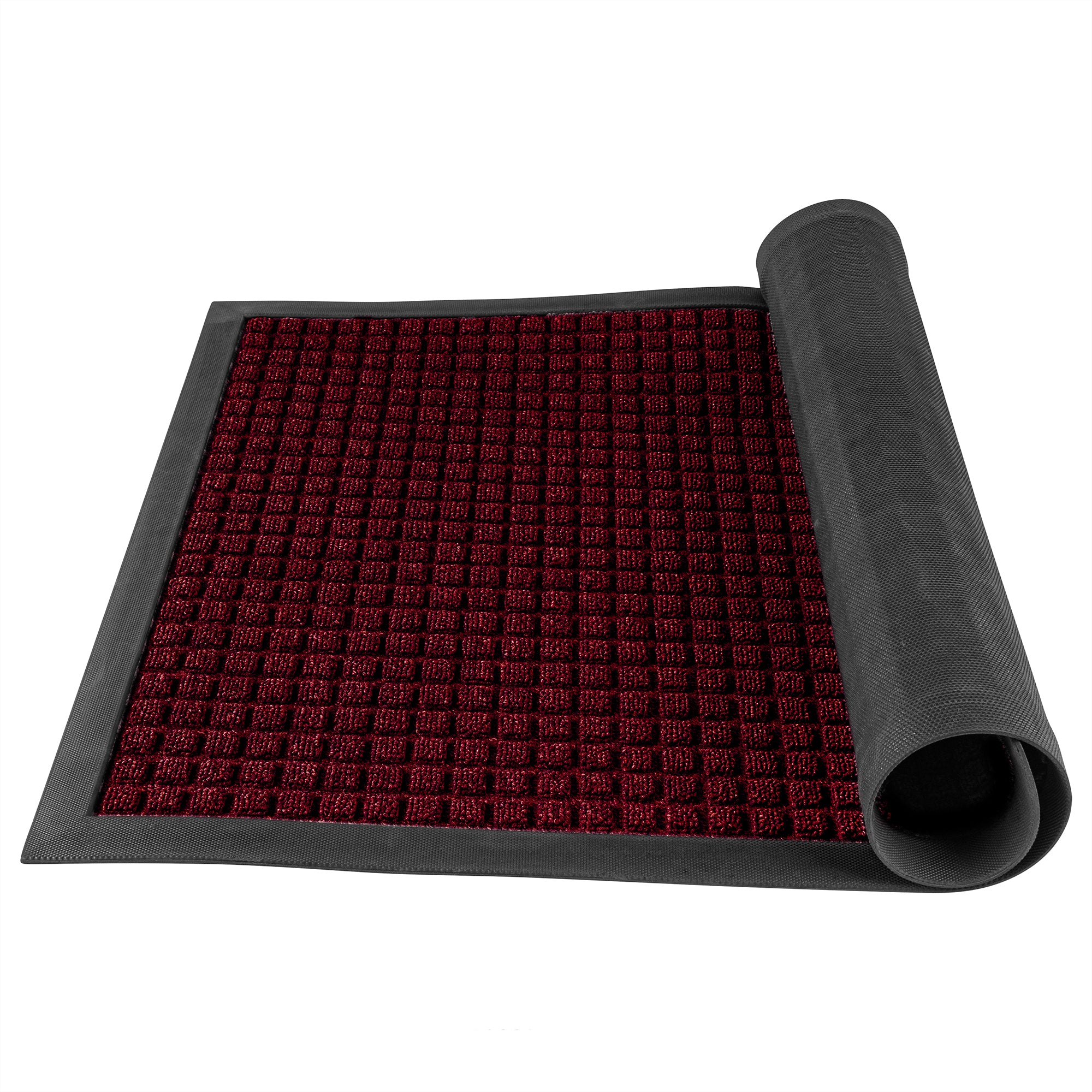 Comfy Feet Burgundy Heavy-Duty Carpet Floor Mat - Waffle - 36" x 24" - 1 count box