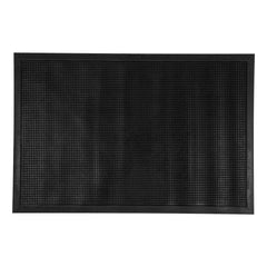 Comfy Feet Black Rubber Floor Mat - Non-Slip - 36