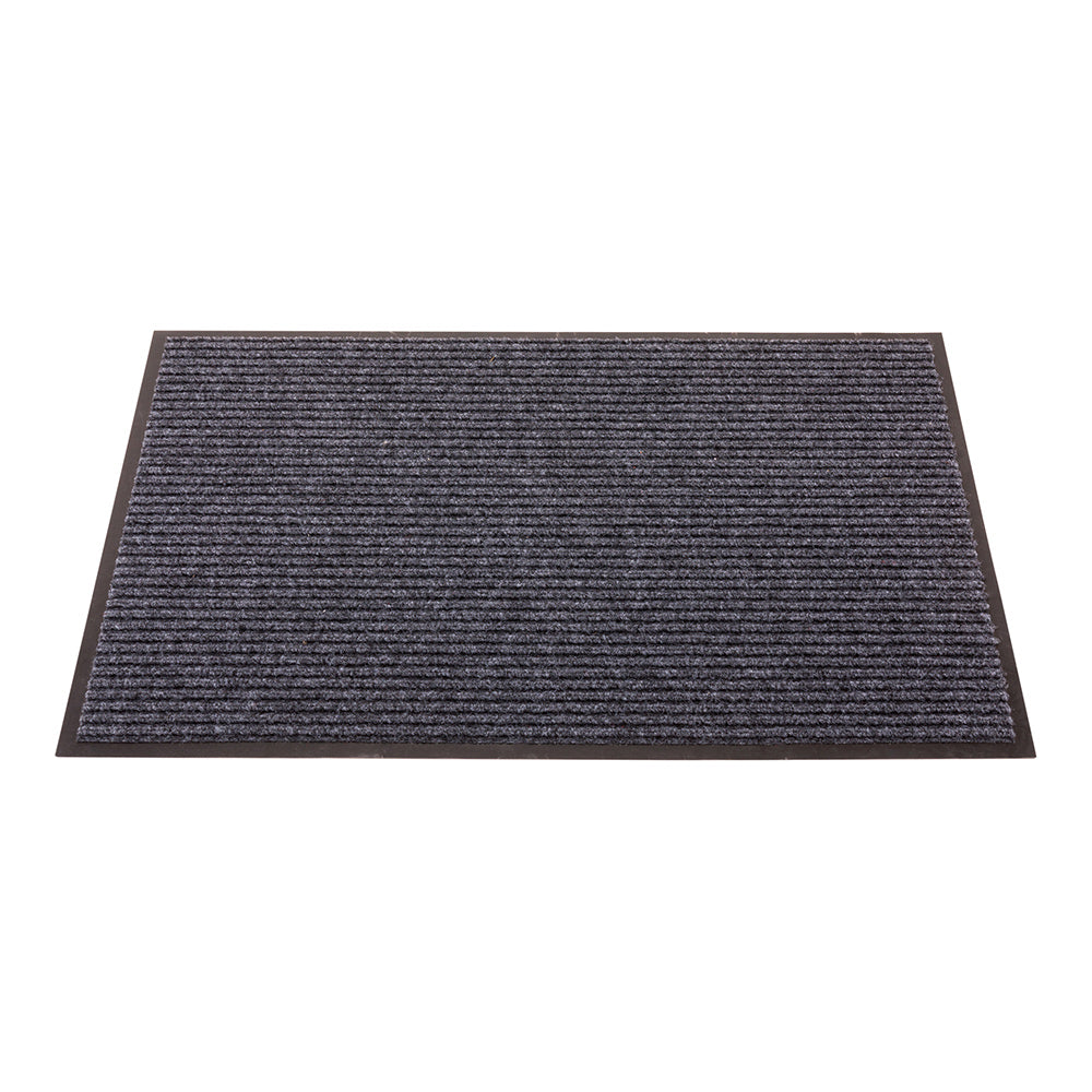 Comfy Feet Gray Carpet Floor Mat - Ribbed - 36" x 24" - 1 count box