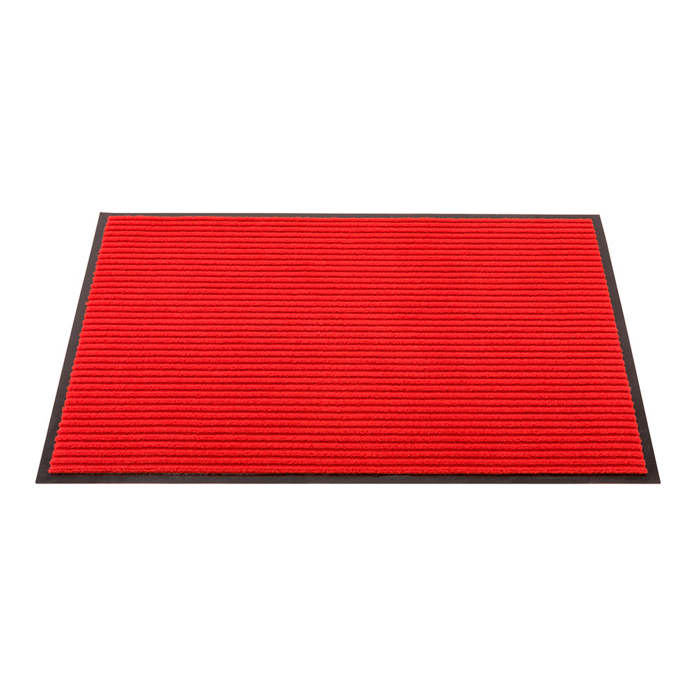 Comfy Feet Red Carpet Floor Mat - Ribbed - 36" x 24" - 1 count box