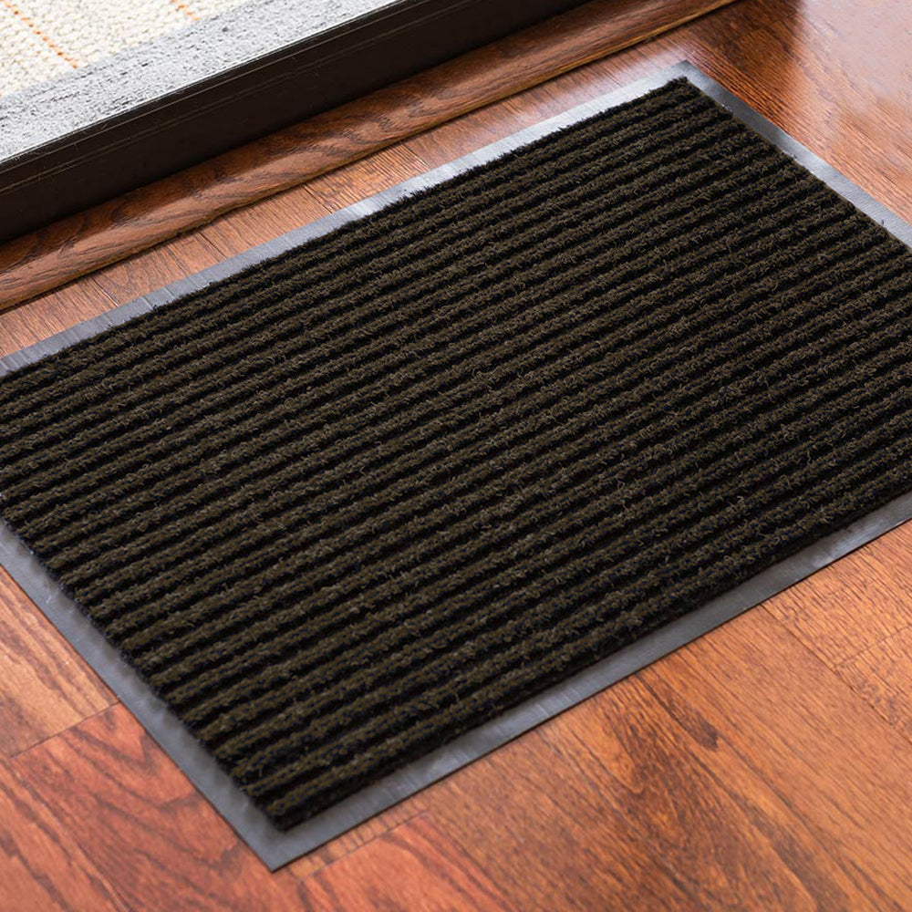 Comfy Feet Brown Carpet Floor Mat - Ribbed - 60" x 36" - 1 count box