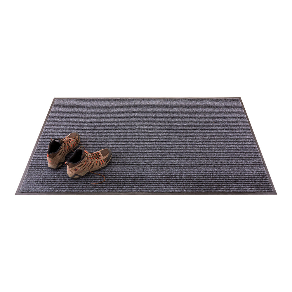 Comfy Feet Gray Carpet Floor Mat - Ribbed - 60" x 36" - 1 count box