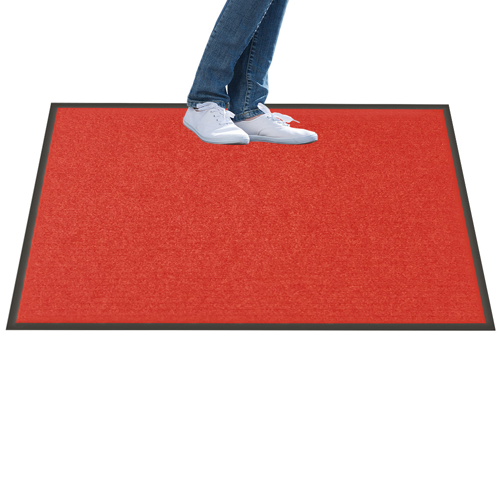 Comfy Feet Red Carpet Floor Mat - Ribbed - 60" x 36" - 1 count box