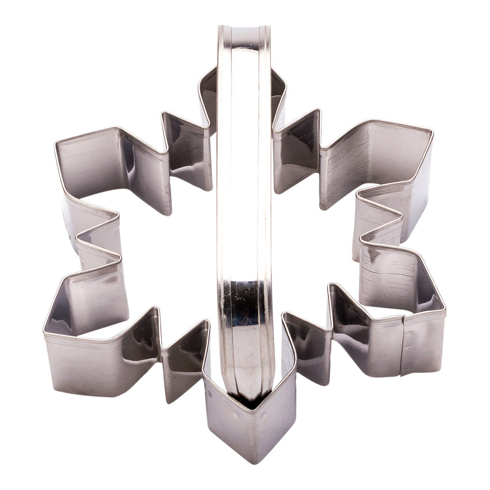 Pastry Tek Metal Snowflake Cookie Cutter with Handle 4 inch 1 count box