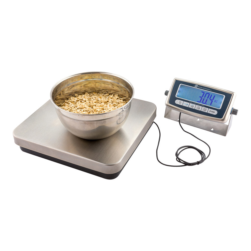 Met Lux 60 lb Digital Receiving Scale - with 12" x 12 1/2" Platform - 1 count box