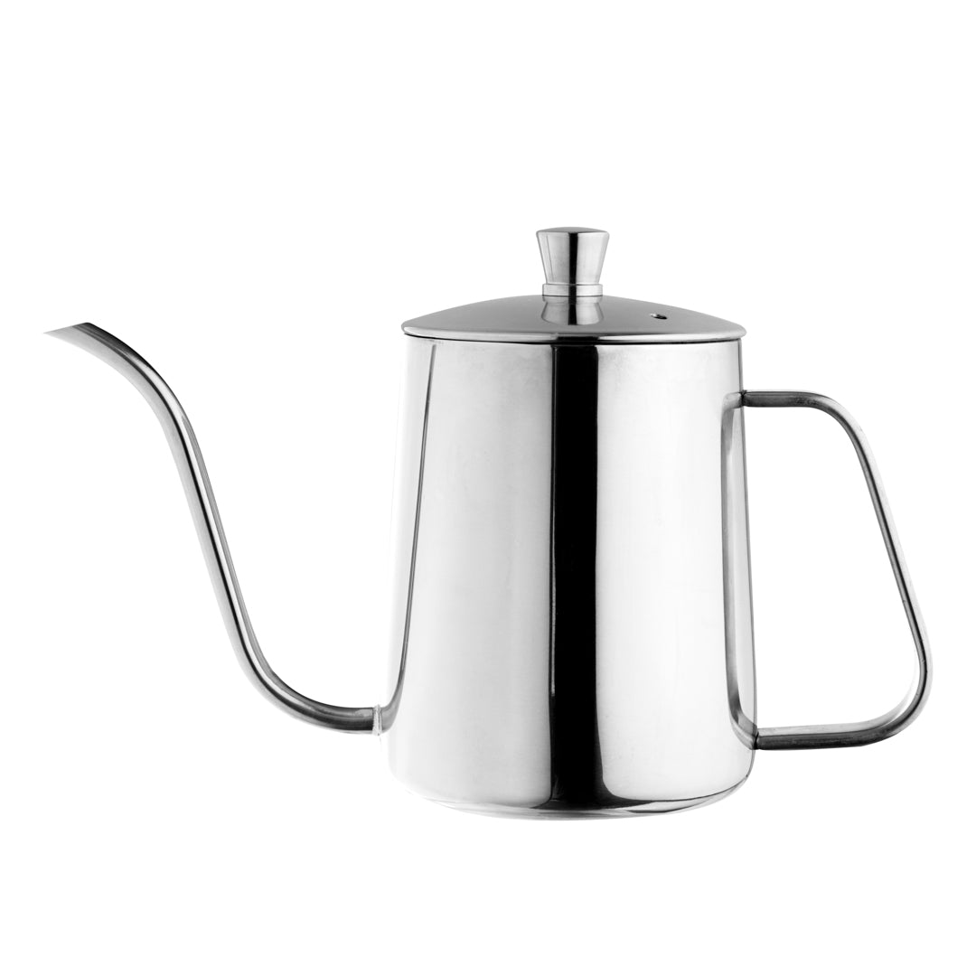 Restpresso 20 oz Stainless Steel Pour Over / Gooseneck Kettle - 8 3/4" x 3 1/2" x 5 1/2" - 1 count box