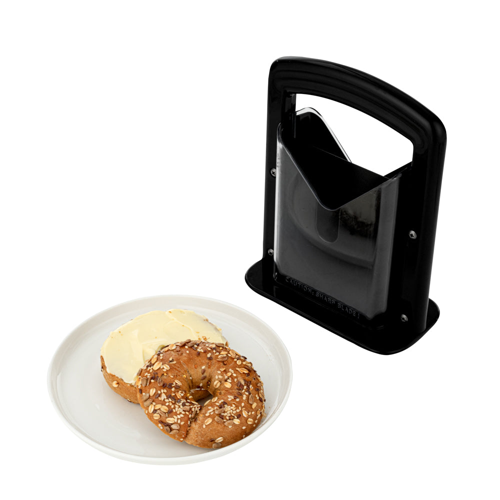 Met Lux Black Stainless Steel Commercial Bagel Slicer - 1 count box