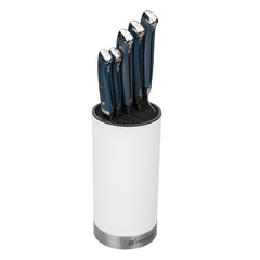 Sensei Round White Knife Block  - Soft Touch - 4 1/4