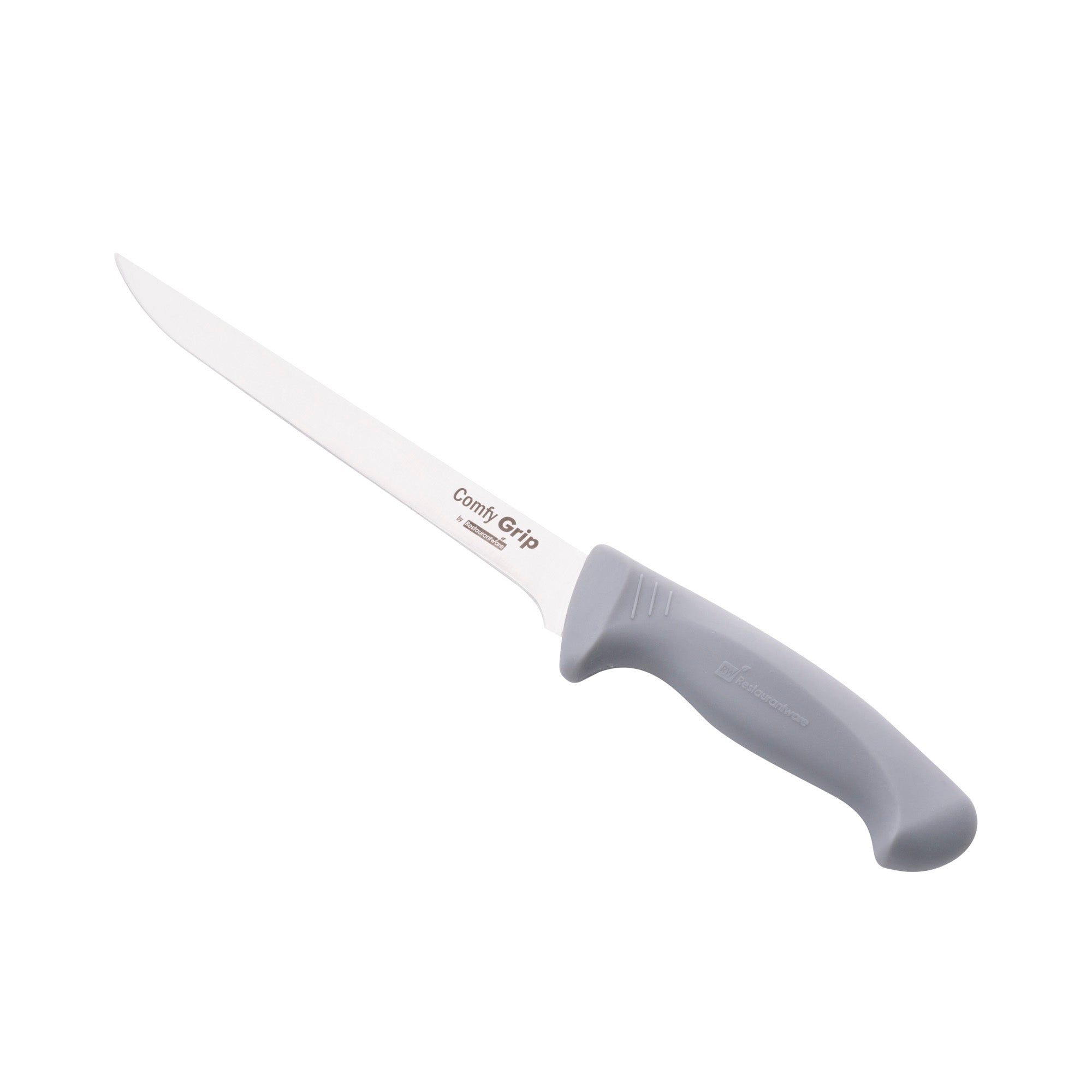 Comfy Grip Gray Stainless Steel 8" Boning Knife - 1 count box